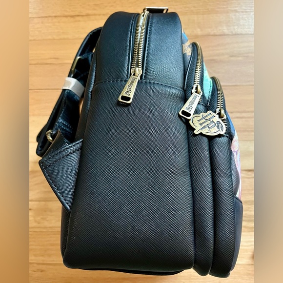 NWT Loungefly Harry Potter Trilogy Series #1 Triple Zipper Backpack - Picture 3 of 12